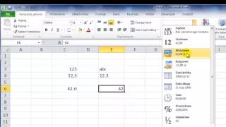 Kurs Excel 2010 odcinek 7 - Formaty liczbowe - księgowe, daty, godziny