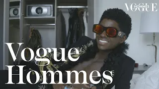 Alton Mason opens up his Fashion Week suitcase before Paco Rabanne | Getting Ready | Vogue Hommes