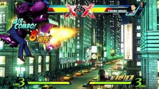 Nova vs. Phoenix Wright - Gameplay - ULTIMATE MARVEL VS CAPCOM 3