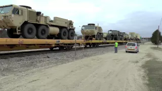 Military Train Departing Ft Bragg Chase