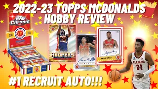 BASKETBALL PROSPECTING IS BACK🔮 2022-23 Topps McDonalds All American Chrome Hobby Review - WOW!!!