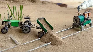 DIY train machine motor in train engine￼ || Science project cnc train machine