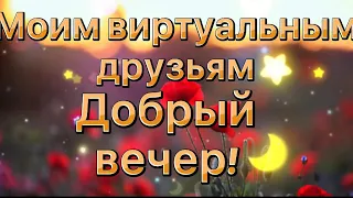 Хорошего вечера! Моим виртуальным друзьям