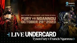 LIVE 🥊 Undercard: Tyson Fury v Francis Ngannou