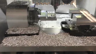 DATRON neo with 4th Axis Machining Aluminum