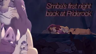 What happend in Simba’s First night back at Priderock? Lion king crossover