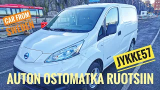 Autokaupoille Ruotsiin. Car from Sweden