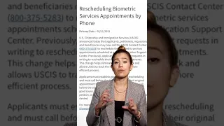 Immigration Breaking News | Rescheduling Biometric Services Appointment by Phone | USCIS Update 2021