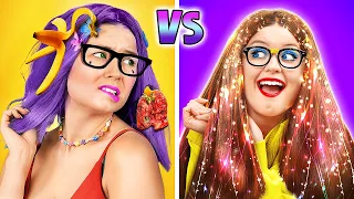 Chica POPULAR vs. NERD - Cuartos secretos y problemas de hermanos por Desafío Aceptado