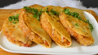 Crispy Potato Quesadilla 😍 👍 Cheese Potato Tacos ❤️❤️ Mashed Potato Quesadilla