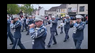 Pride of the hill Rathfriland on parade in Dromore at Skeogh Flute Bands annual parade 2024