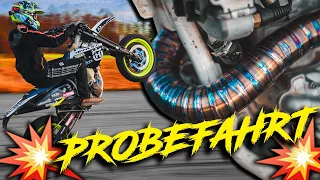 TEST: Selbstgebauter Supermoto Auspuff