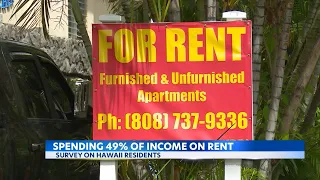 New study shows Hawaii residents pay 50% of income on rent