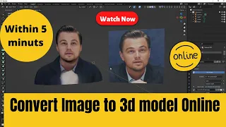 How to convert face 2d image to 3d model online within 5 minutes |  2d image to 3d model