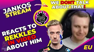 G2 Jankos Reacts to G2 Rekkles in Video About Jankos