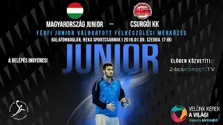 Magyarország Junior - Csurgói KK Férfi junior válogatott felkészülési kézilabda mérkőzés