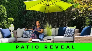 New Backyard Patio REVEAL ~ by The Frugalnista!