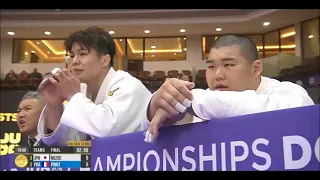 France vs Japon - Judo Doha 2023 - Mondiaux par équipes - Pinot vs Niizoe