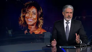 Escalada e abertura do "Jornal Nacional" - Morte de Glória Maria  - Globo (02/02/2023)