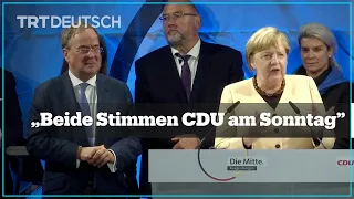 Merkel: „Beide Stimmen CDU am Sonntag”