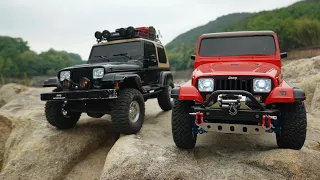 Tamiya CC-01 VS MST-CMX | Jeep Wrangler YJ | Off-road Adventure #2