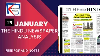 29 January 2023|The Hindu Newspaer today|The Hindu Full Newspaper analysis|Editorial analysis #UPSC