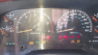 How to reset a digital cluster gauge on Dodge vehicle's