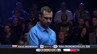 Karol Skowerski vs Nikos Ekonomopoulus | Semi Final | 2014 World Pool Masters