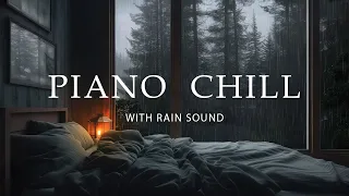 Relaxing Rain on the Window to Sleep in 15 Minutes - Sleep Music with Soft Rain and Peaceful Piano