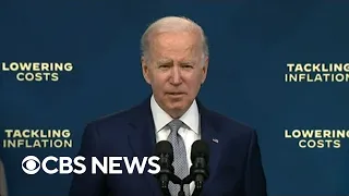 Biden outlines plan to fight inflation as gas prices hit new record high