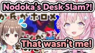 It was actually Miko who did the desk slam, not Nodoka.【Koyori Hakui/Hololive Clip/EngSub】