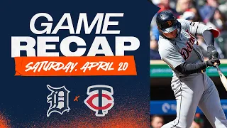 Tigers vs. Twins Highlights | 4/20/24
