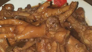 Adobong Paa ng Manok ( Chicken feet ) Sobrang lambot.