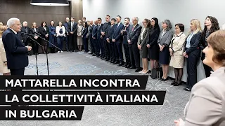 Mattarella incontra una rappresentanza della comunità italiana in Bulgaria