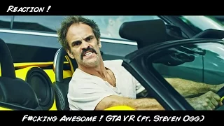 F#cking Awesome ! GTA VR (ft. Steven Ogg) Reaction 200th Video Yay !