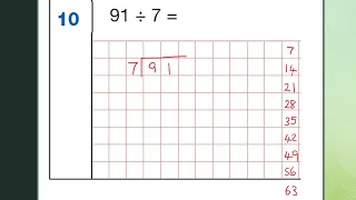 10 Division by single digit (with remainder)