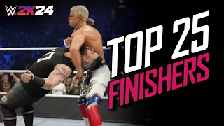 WWE 2K24 Top 25 Finishing Moves (WWE 2K24 Finishers)