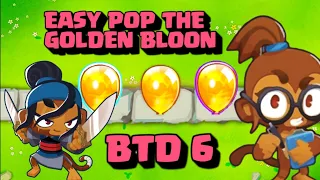 EASY POP THE GOLDEN BLOON IN BTD 6 #shorts