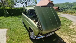 Renault 4 TL Special, 1983 year, original 68 tkm, beautiful metalic green color, Antolković car