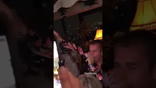 Justin Bieber singing Hold On & Peaches at a Party