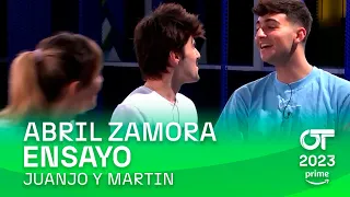 ENSAYO de JUANJO y MARTIN con ABRIL (13 diciembre) | OT 2023