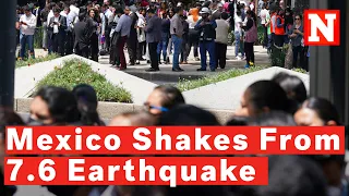 Mexico City Shakes As 7.6-Magnitude Earthquake Rattles Mexico's Coast