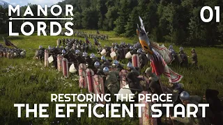 The Min-Max Efficient Start | Manor Lords Restoring the Peace Let's Play E01