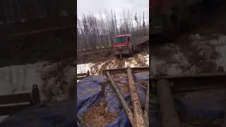 Окончание зимника Усть-кут
