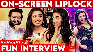 பாட்டி கூட சேர்ந்து தமிழ் சீரியல் பார்ப்பேன்: Krithi Shetty & Ram Fun Interview | Bullet Song