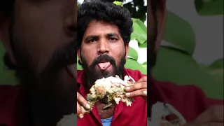 🐔 GREEN CHICKEN COOKING IN VILLAGE STYLE 🍗EATING 😜