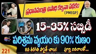 Pmegp loan in telugu | How to get loan and subsidy for industry or business? - 221