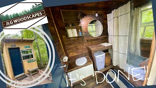 Our Off Grid Bath House Is Done! Shabin' Shower Outhouse Build