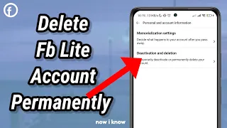 How To delete Facebook Lite Account Permanently 2024