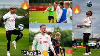 Classic 👏, Mason Mount witnesses Antony, Amad skills at Man United Carrington training as Lisandro